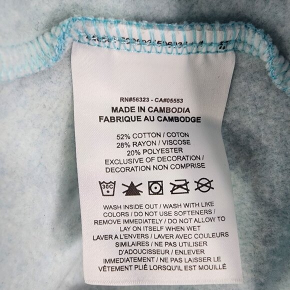 Girls Nike Blue Pullover Fleece Hoodie Sweatshirt Front Logo Long Sleeve Size XL - Picture 7 of 11